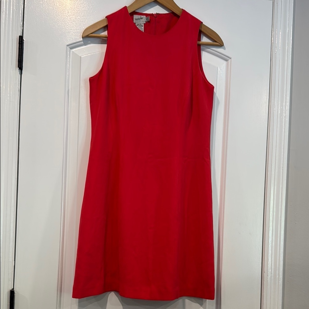 Jacqueline Ferrar Vibrant Sleeveless Red Mini Dress Size 4P (Petite)
